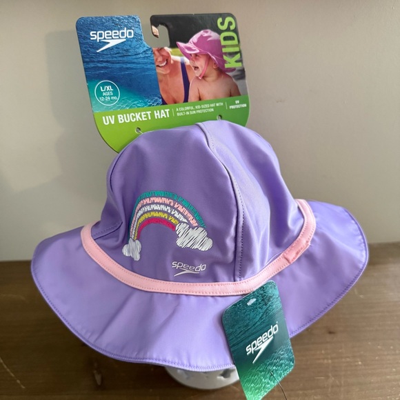 Speedo Other - NWT Speedo baby toddler sun bucket hat Size L/XL new purple